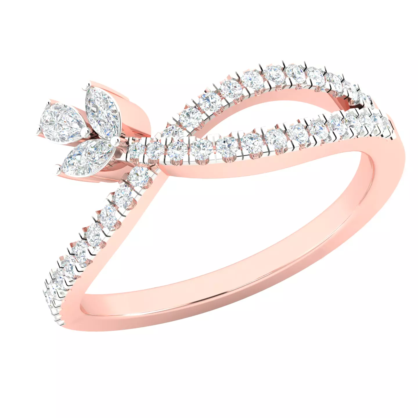 Women ring 3dm stl render 3D print model 3D print model_0