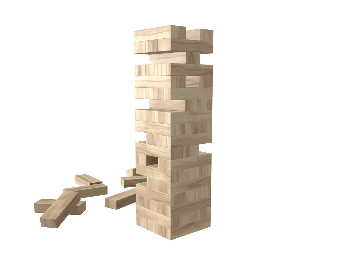 Children wood toys pbr part 2 3D Model Collection_54