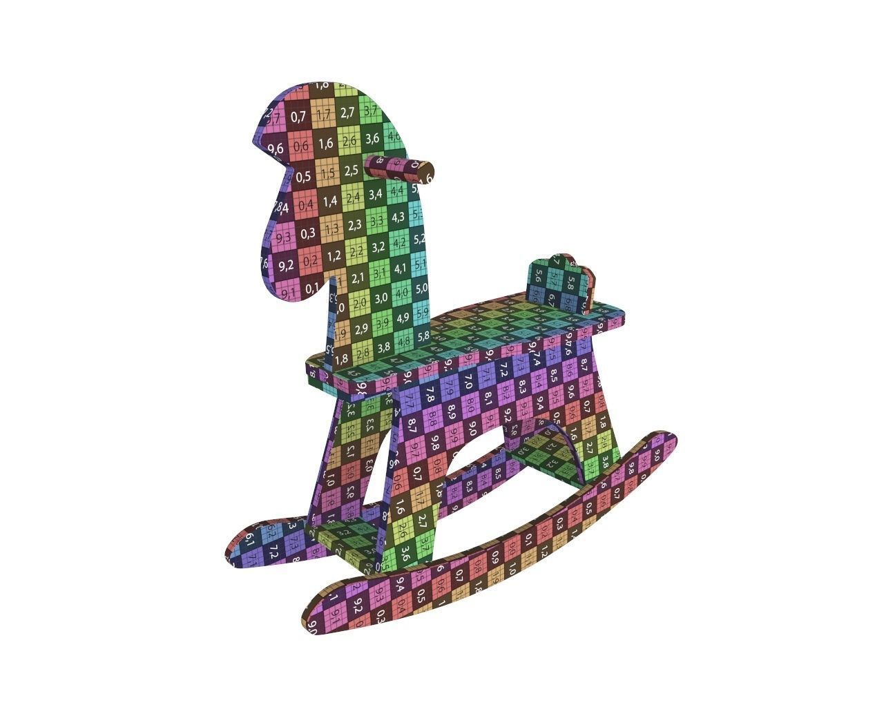 Children wood toys pbr part 2 3D Model Collection_20