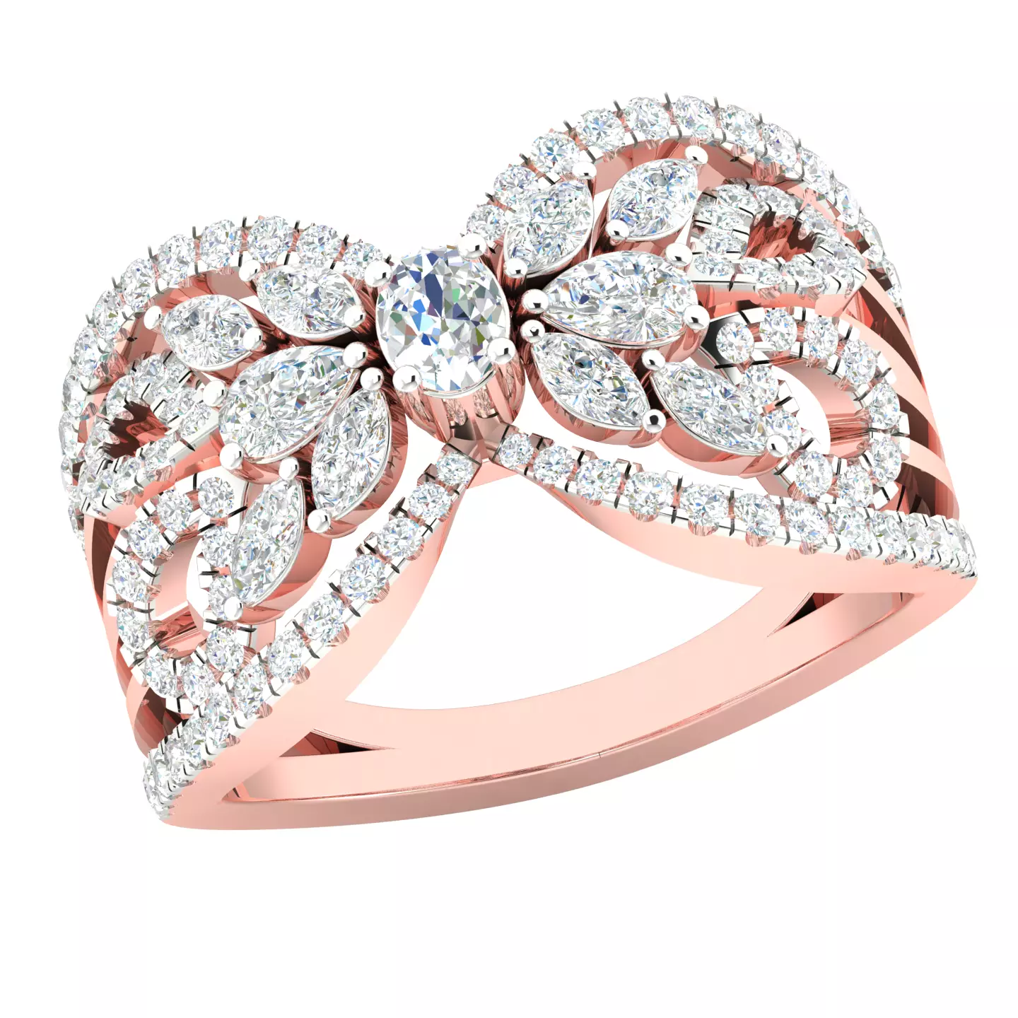 Women ring 3dm stl render detail 3D print model 3D print model_0