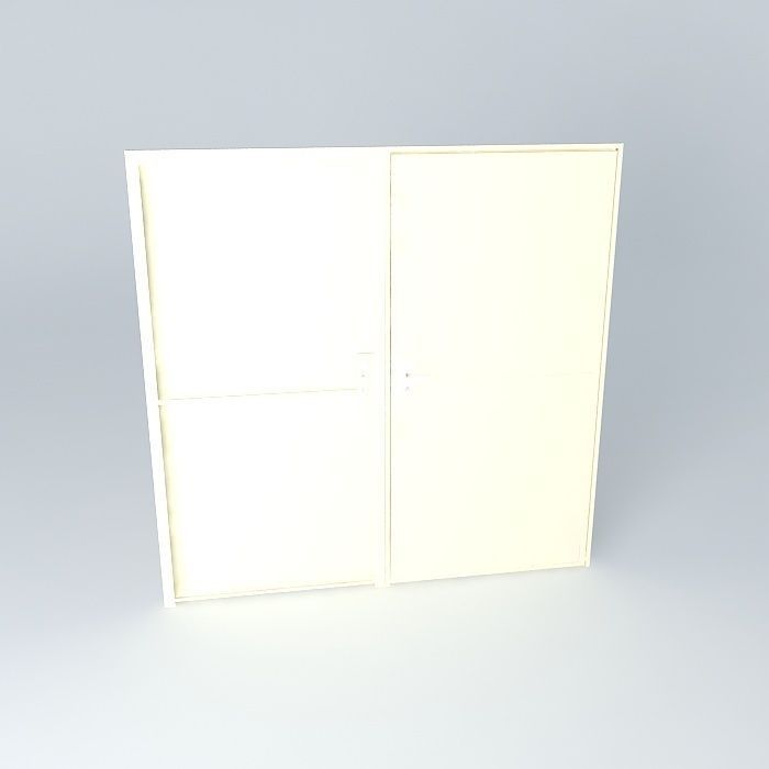 iron door Free 3D model_2