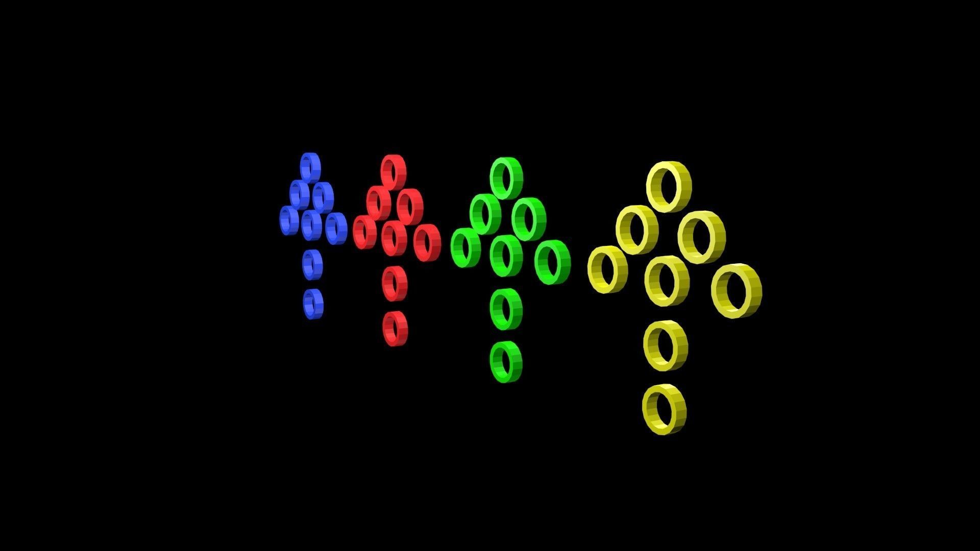 Low poly arrow 45 Low-poly 3D model_4