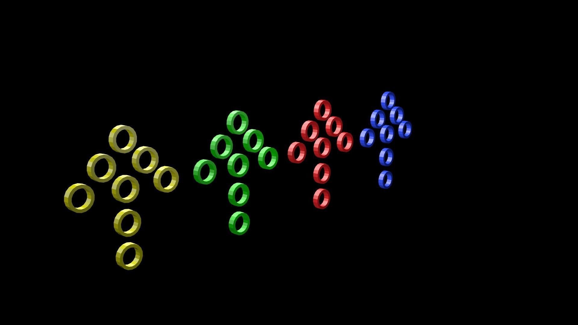 Low poly arrow 45 Low-poly 3D model_6