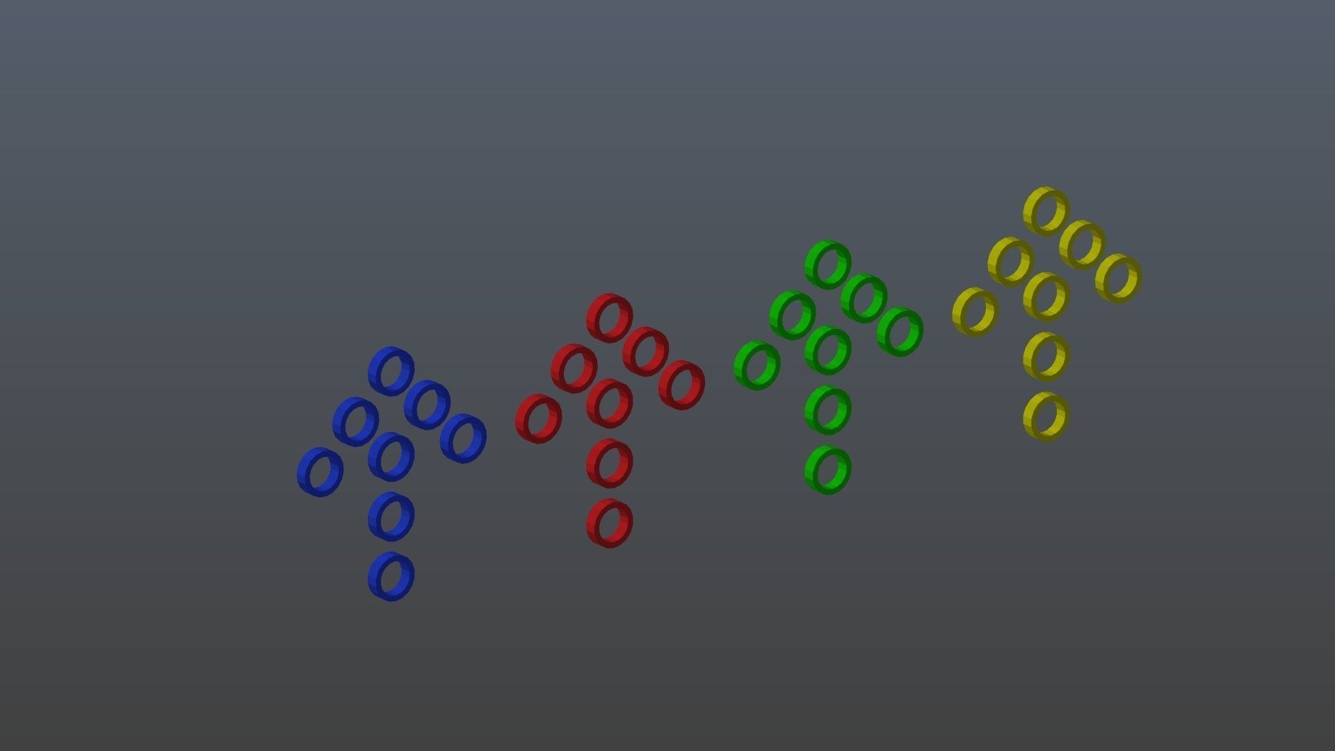 Low poly arrow 45 Low-poly 3D model_8