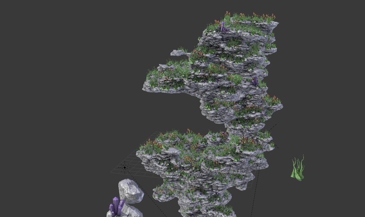 Procedural Island 3D model_3