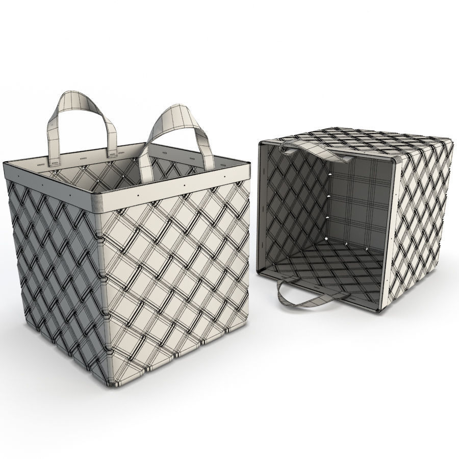 Braided Basket Latsu  3D model_1