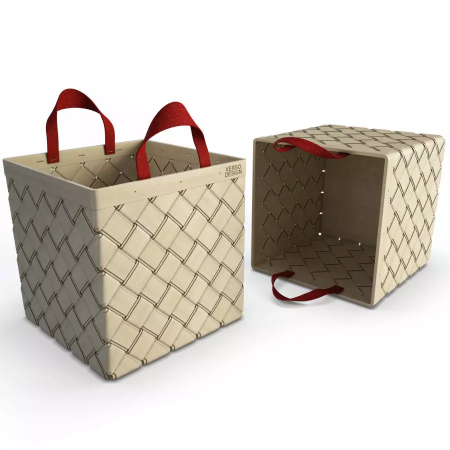 Braided Basket Latsu  3D model_0