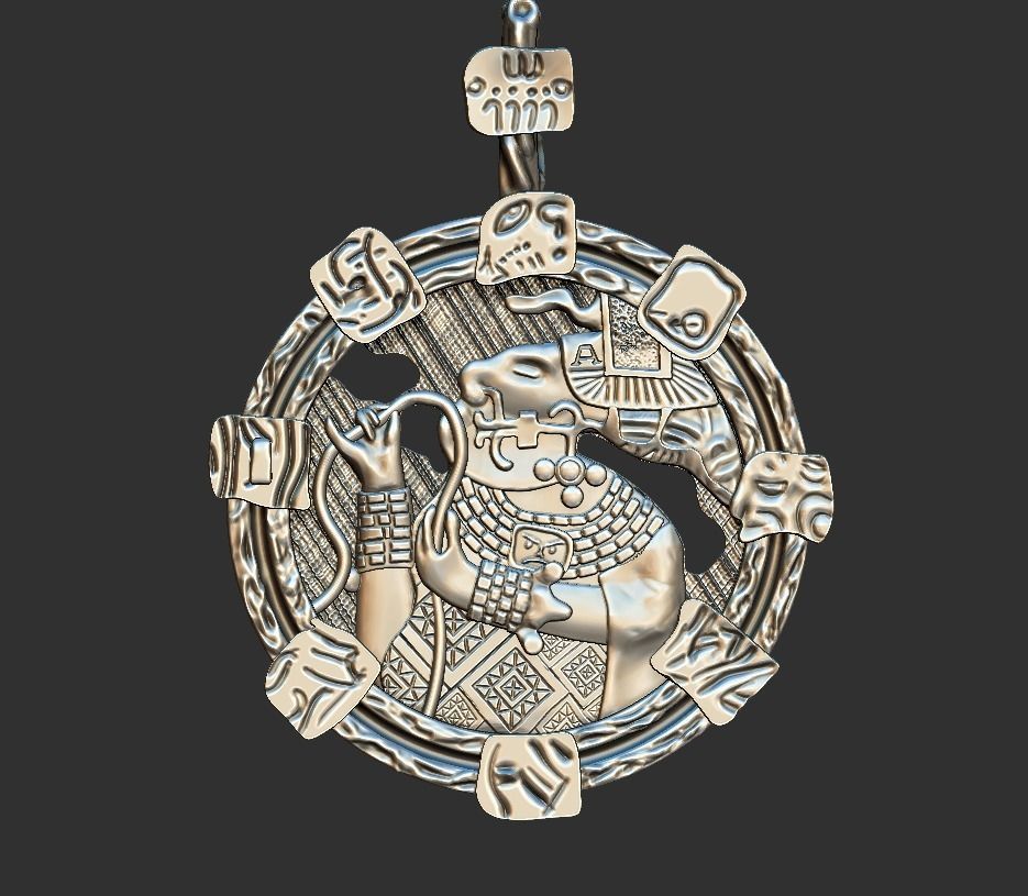 Pendant maya 3D model_3