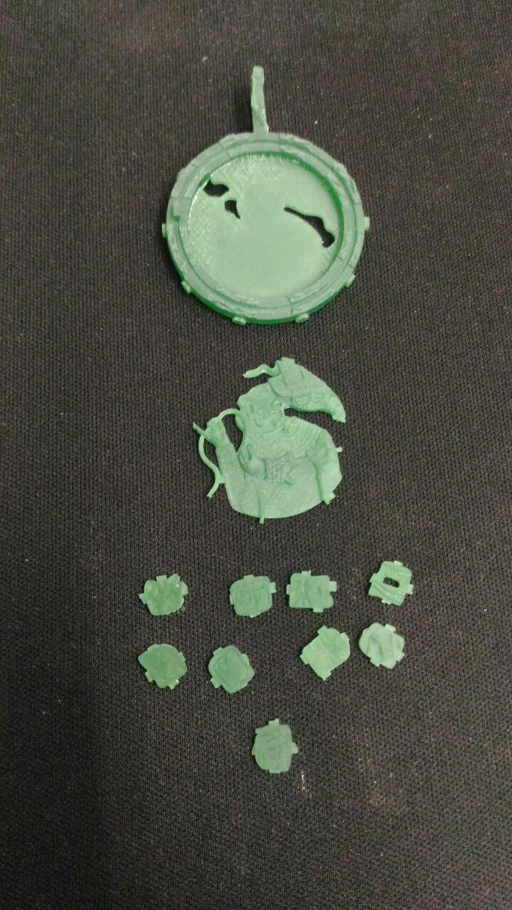Pendant maya 3D model_7