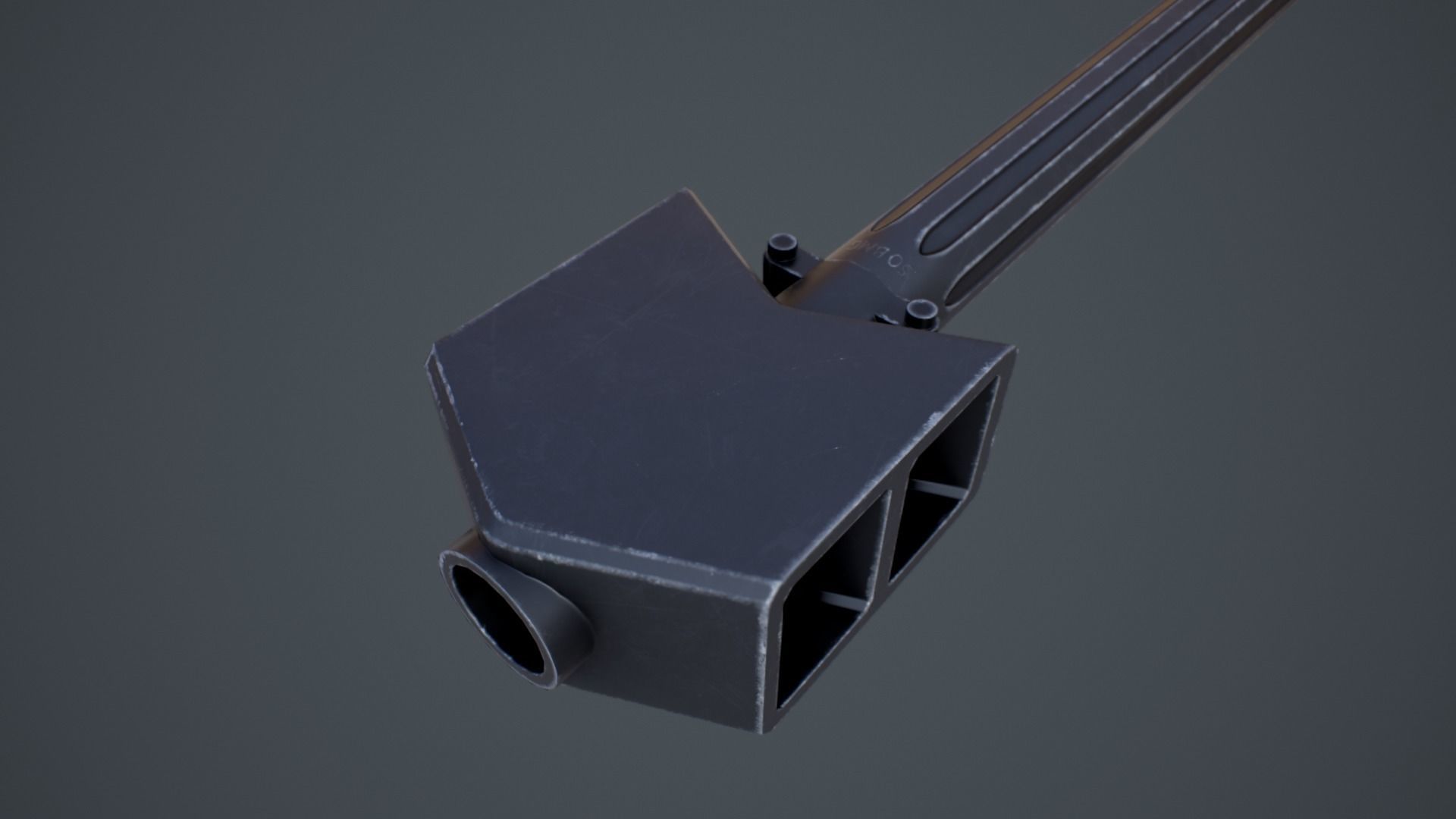 Barrett M82A1 Low-poly 3D model_6