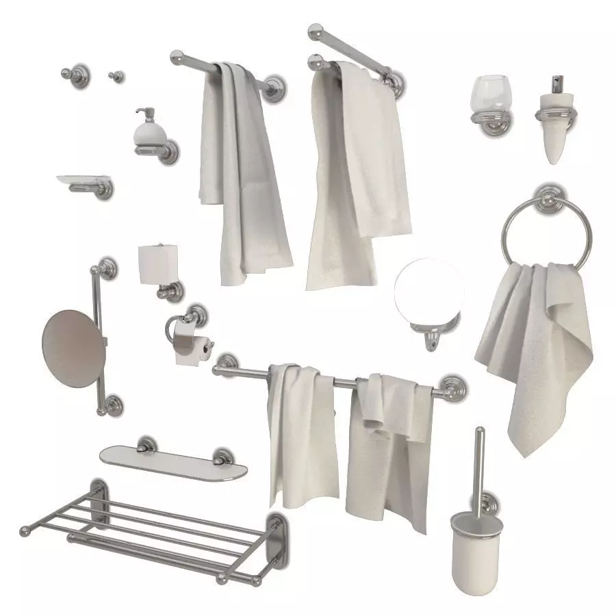 Bathroom Accessories Astor 3D model