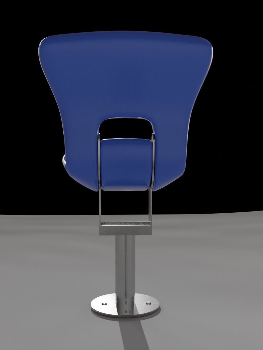Plastic stadium seat FCB 3D model_13