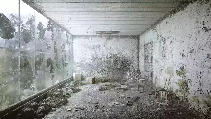 Chernobyl Abandoned Room  Low-poly 3D model