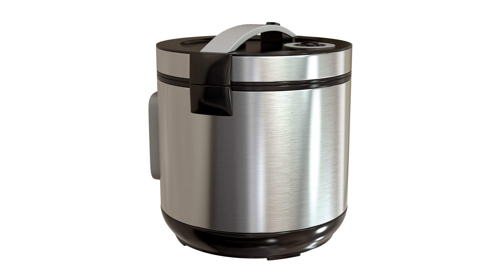 multicooker stainless steel electric pressure cooker 3D model_1
