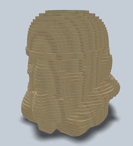 Stormtrooper layer laser lasercut 3D model