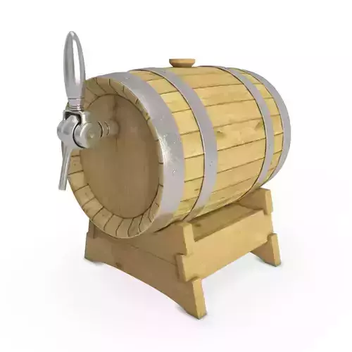 Wooden Beer Barrel