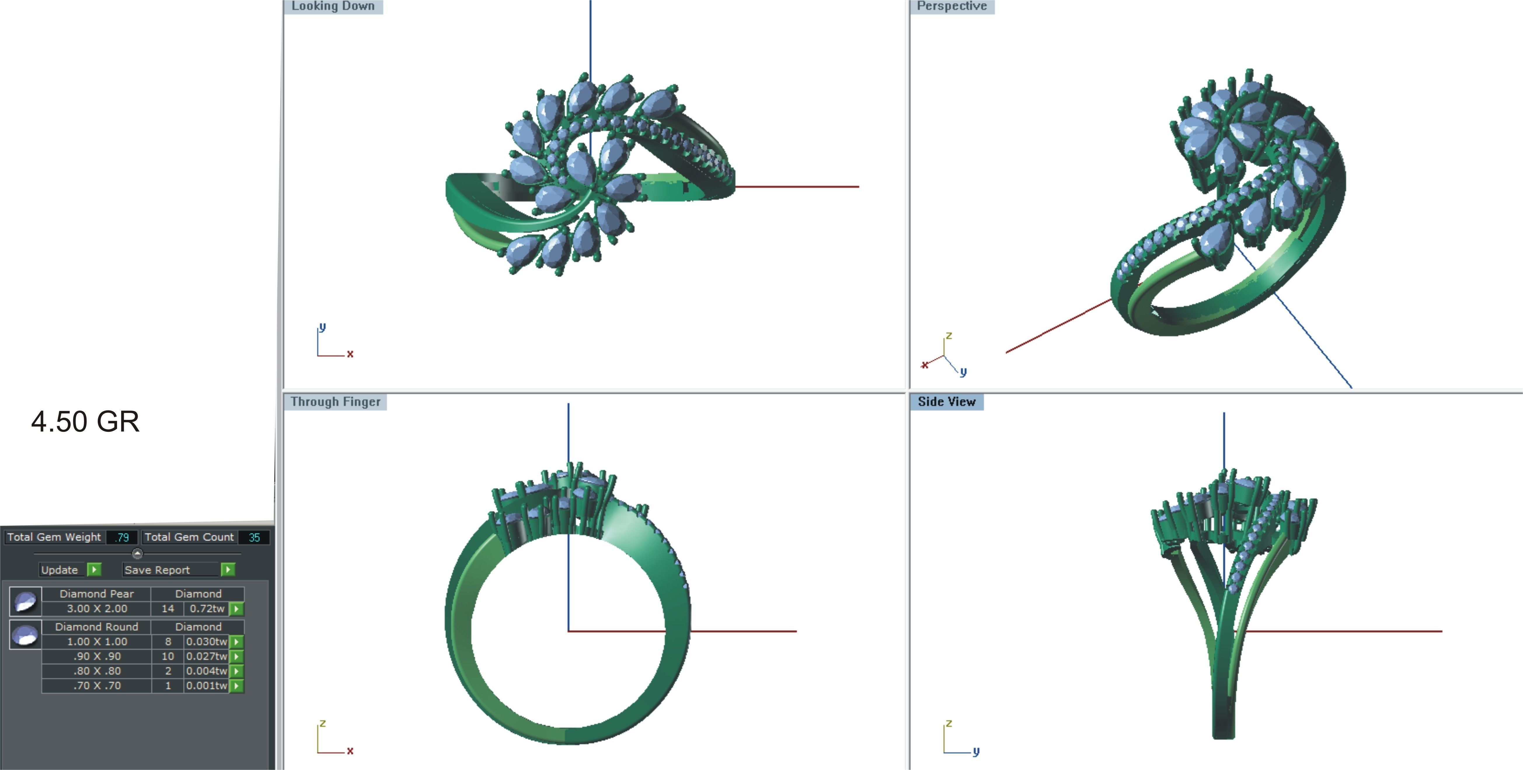 Women ring stl 3dm render detail 3D print model 3D print model_1