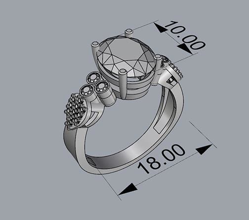 WOMAN RING 3D print model_4