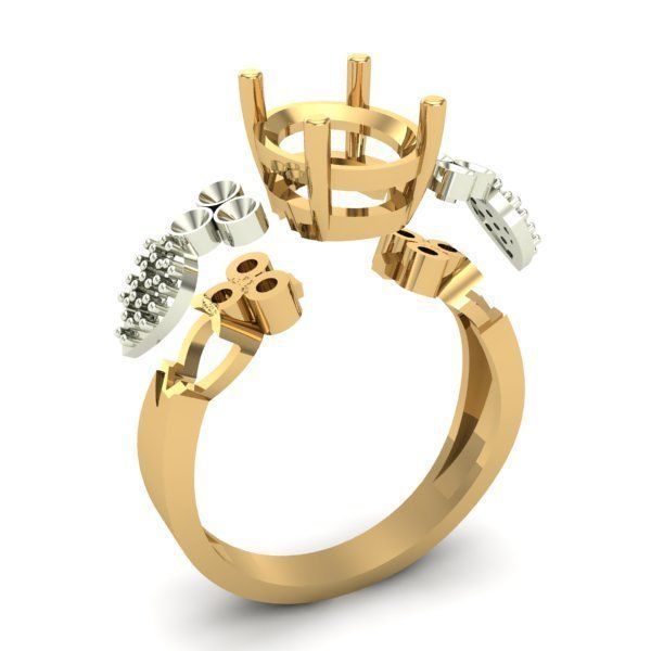 WOMAN RING 3D print model_3
