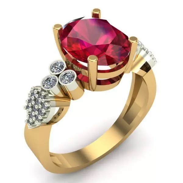 WOMAN RING 3D print model_0