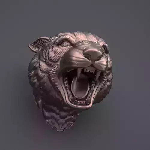 Panther head 3D print model