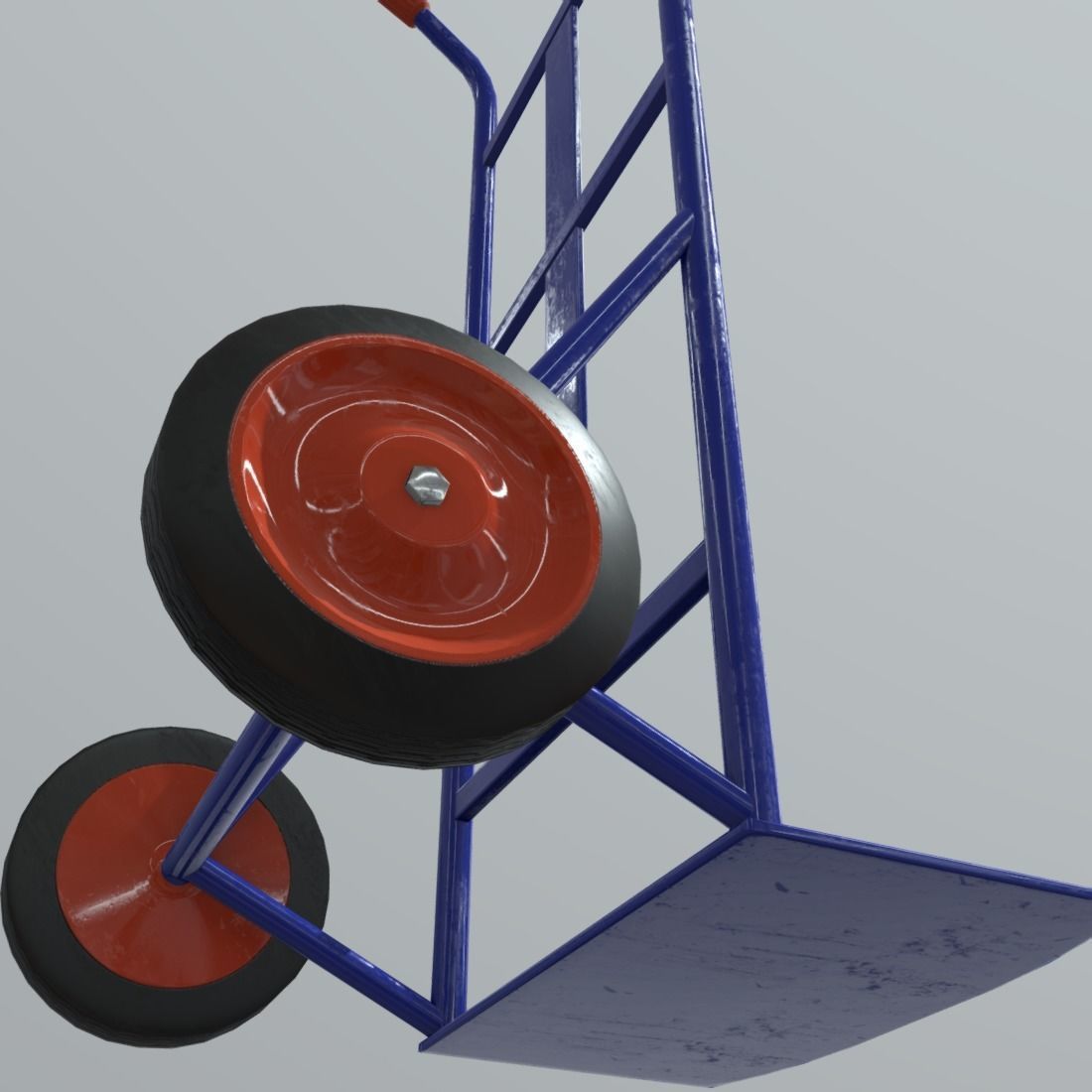 Sack Truck Low-poly 3D model_15