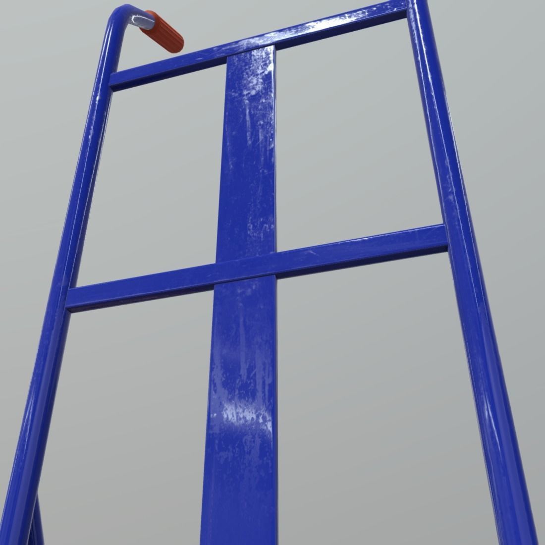 Sack Truck Low-poly 3D model_11