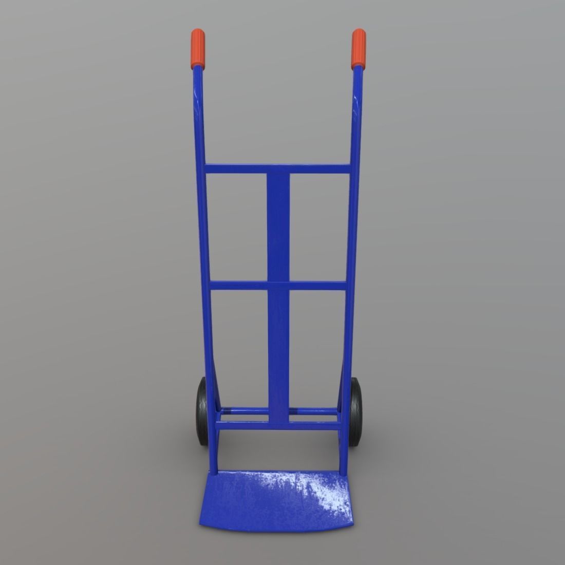 Sack Truck Low-poly 3D model_2