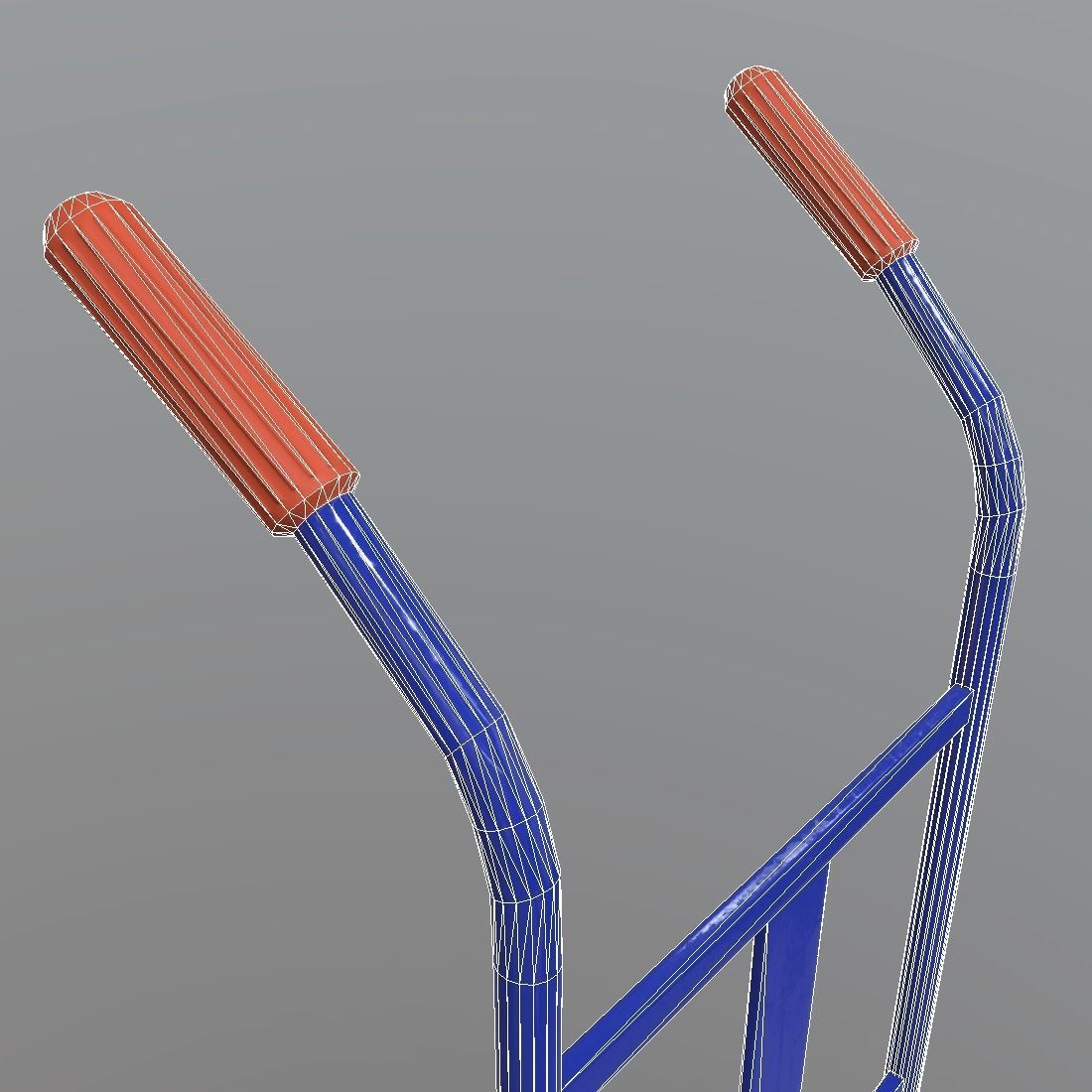 Sack Truck Low-poly 3D model_10