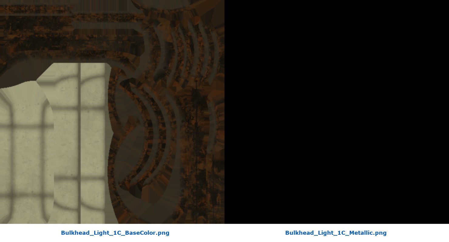 Bulkhead Light 1C Low-poly 3D model_7