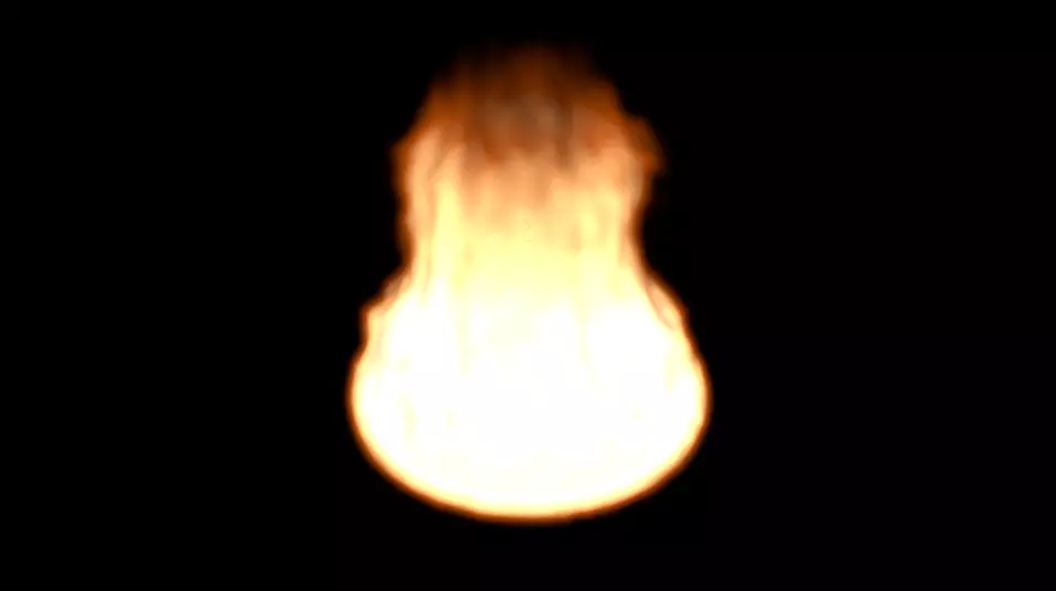 Fire Simulation Low-poly 3D model