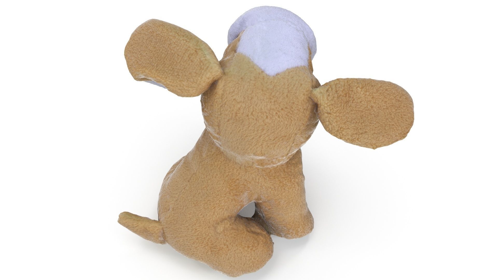 Plush Dog - Low and High Poly Versions Low-poly 3D model_1