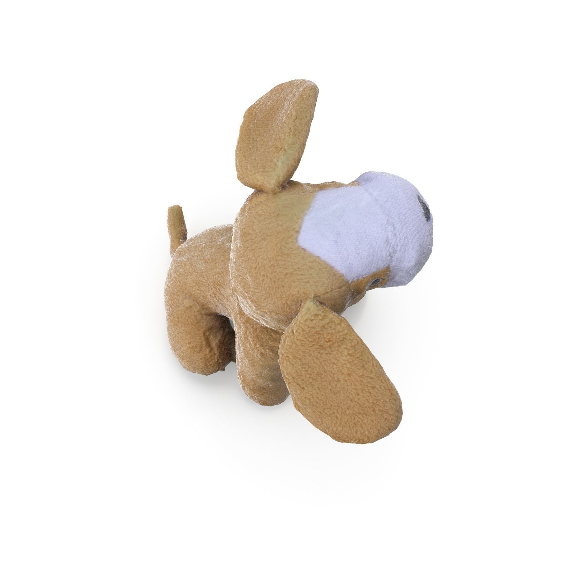 Plush Dog - Low and High Poly Versions Low-poly 3D model_4