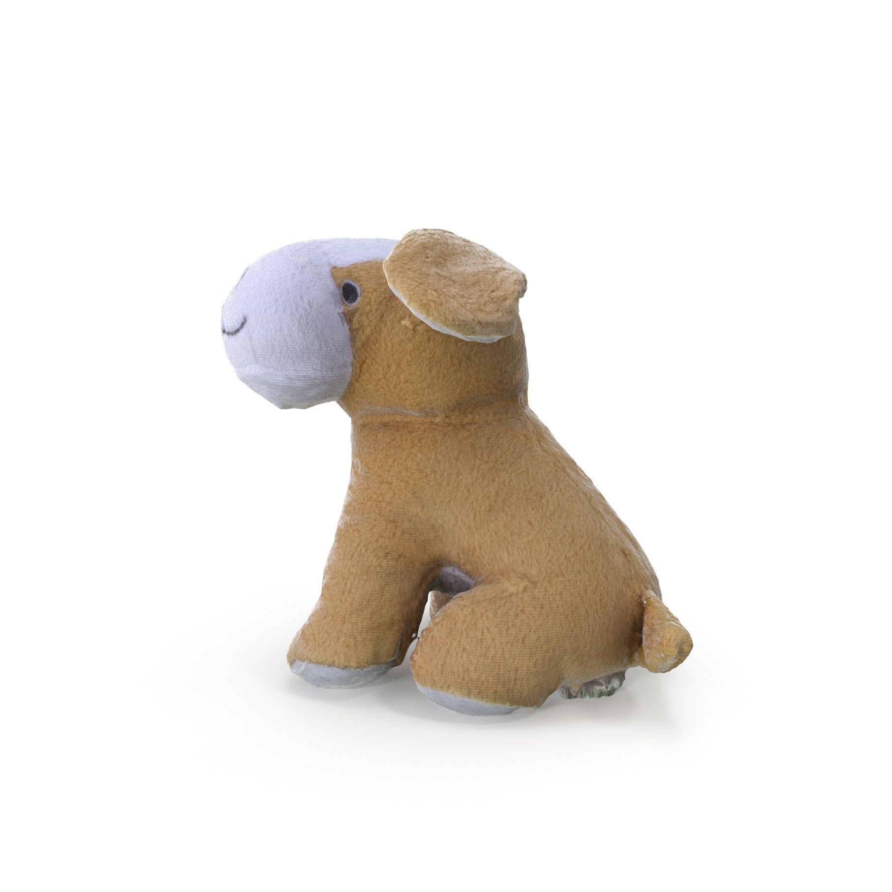 Plush Dog - Low and High Poly Versions Low-poly 3D model_16