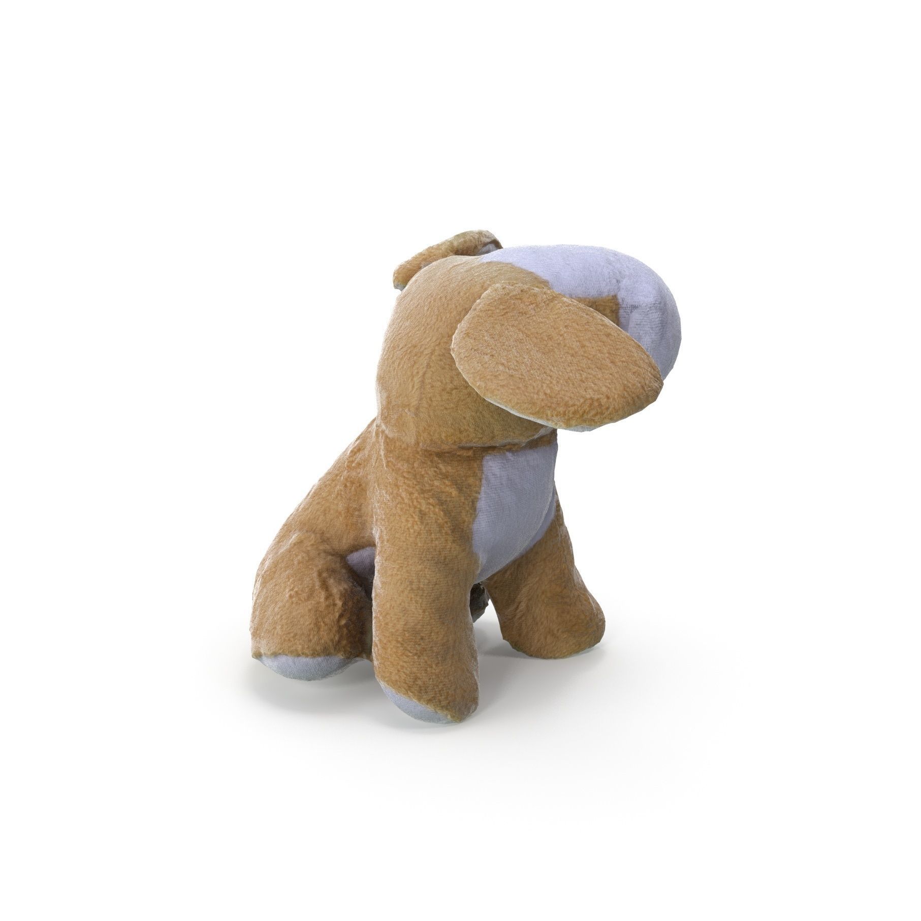 Plush Dog - Low and High Poly Versions Low-poly 3D model_15
