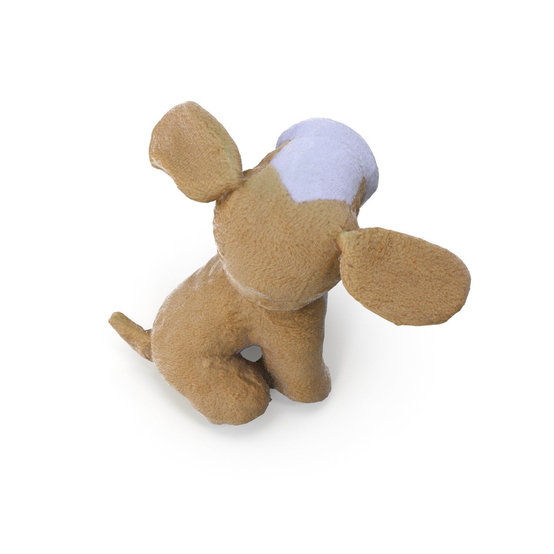 Plush Dog - Low and High Poly Versions Low-poly 3D model_7