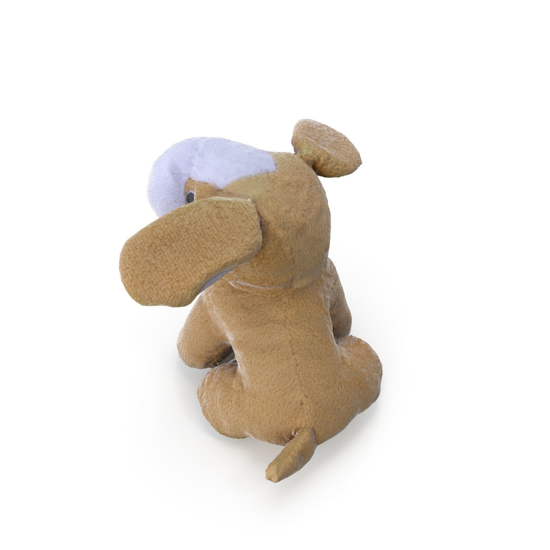 Plush Dog - Low and High Poly Versions Low-poly 3D model_10