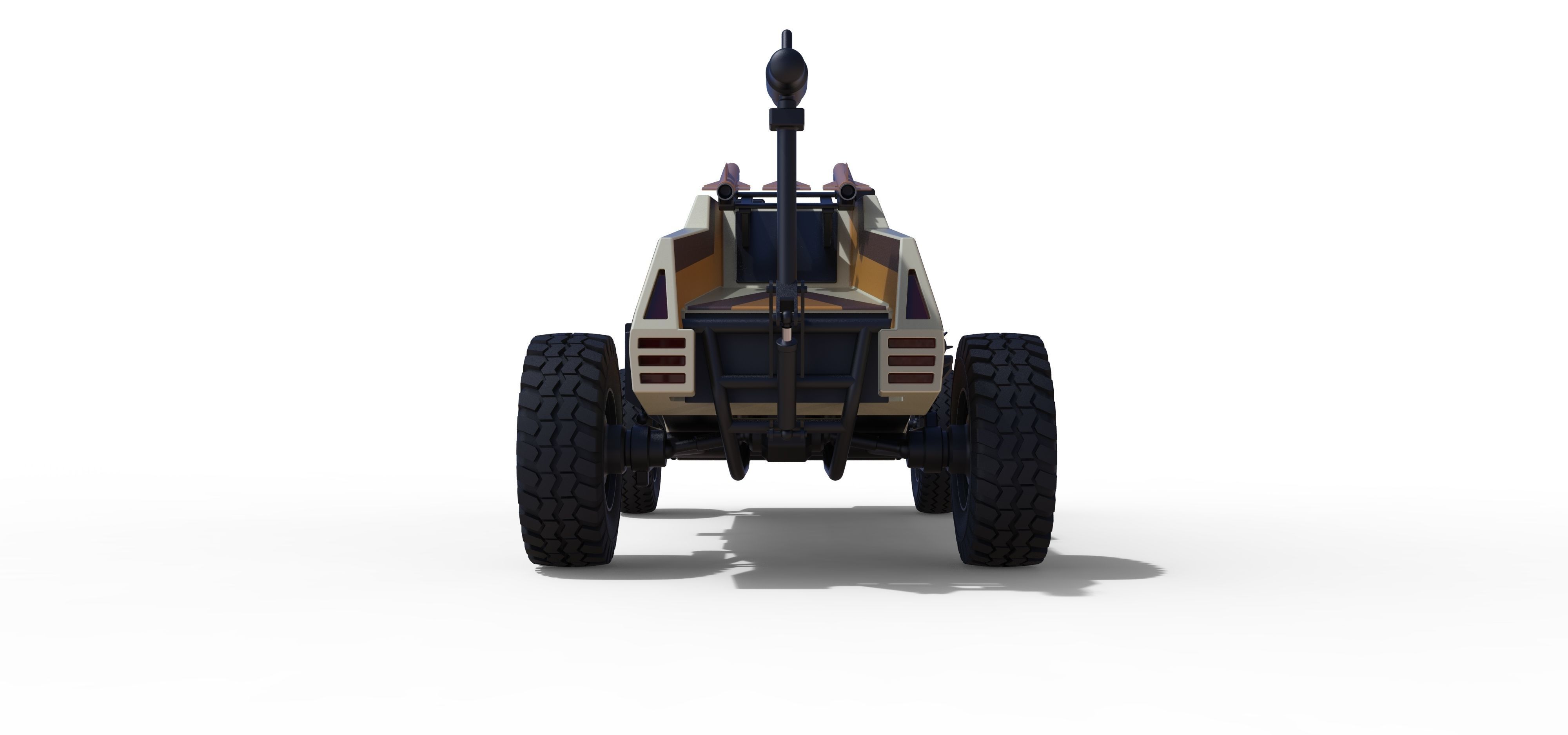 Dune buggy from movie Megaforce 1982 3D model_15