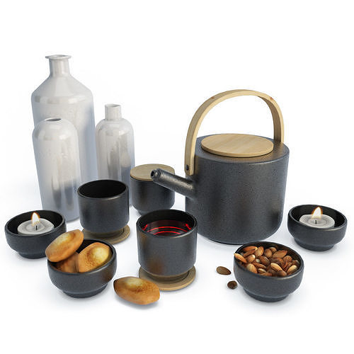 Set Tea Time 3D model