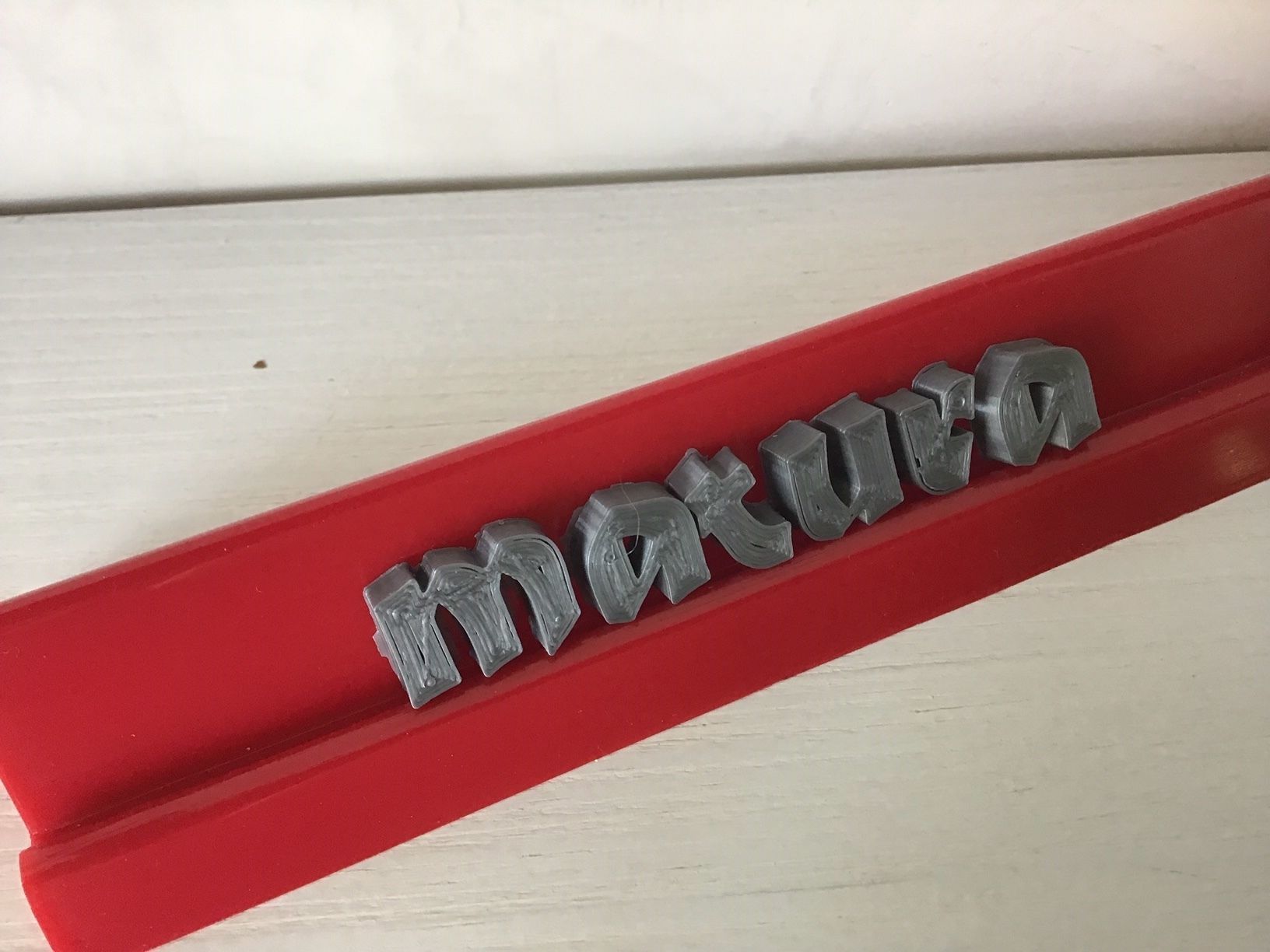 MATURA font uppercase and lowercase 3D letters STL file  3D print model_3