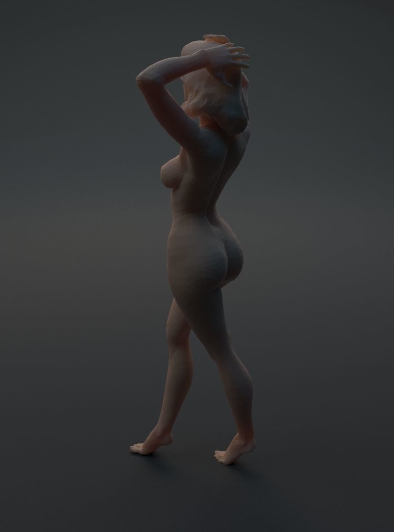 Nude woman 3D print model_18
