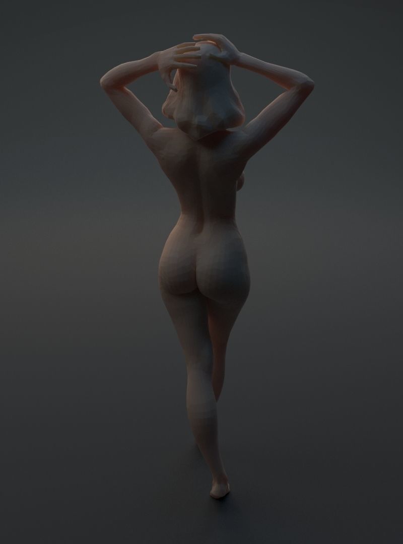 Nude woman 3D print model_14