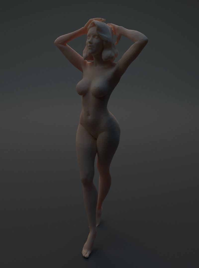 Nude woman 3D print model_24