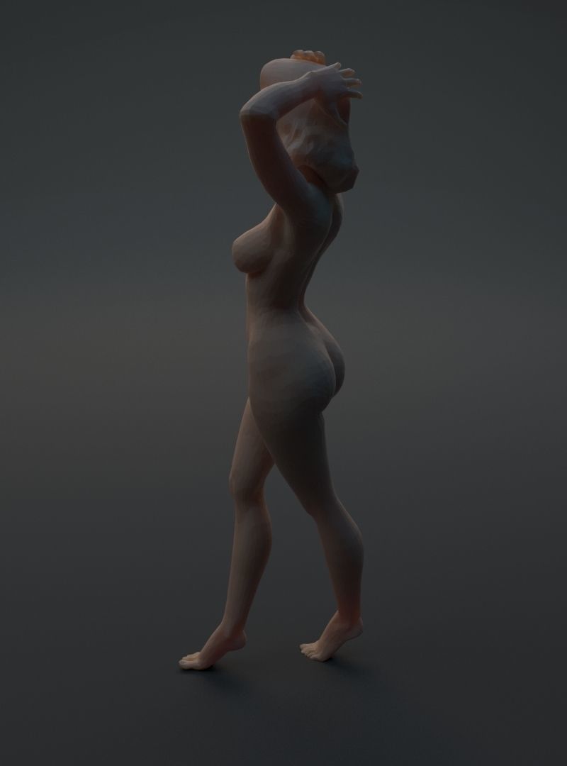 Nude woman 3D print model_19