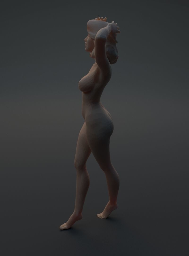 Nude woman 3D print model_20