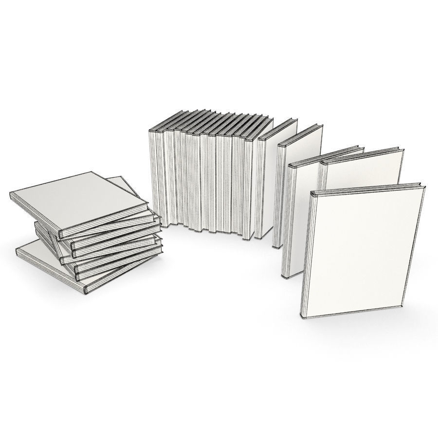 Architect Books Free 3D model_1