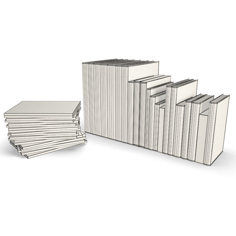 Fashion Books 3D model_1