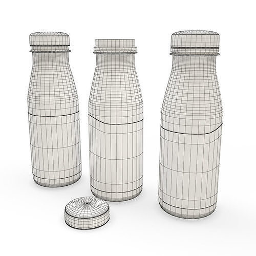 Bottles and Drinks 3D model 4