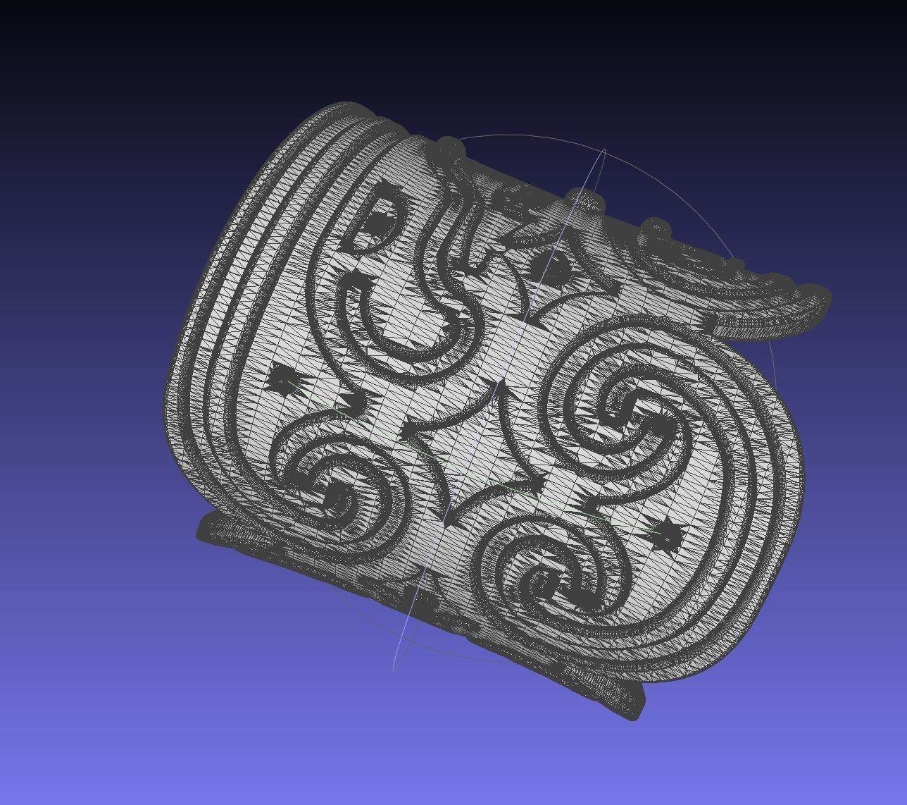 How To Train Your Dragon Patterned Wedding Bracelet 3D print model_29