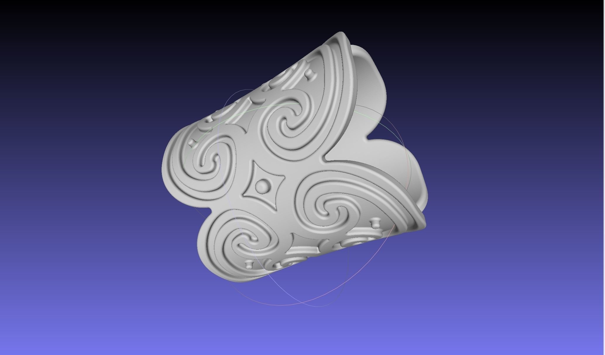 How To Train Your Dragon Patterned Wedding Bracelet 3D print model_19